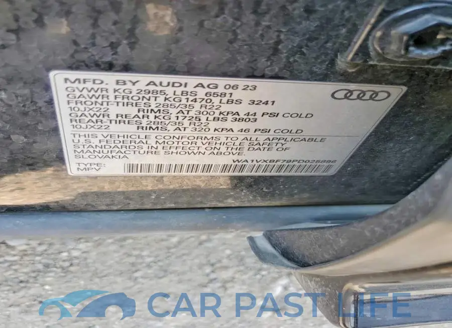 WA1VXBF79PD025896# 12