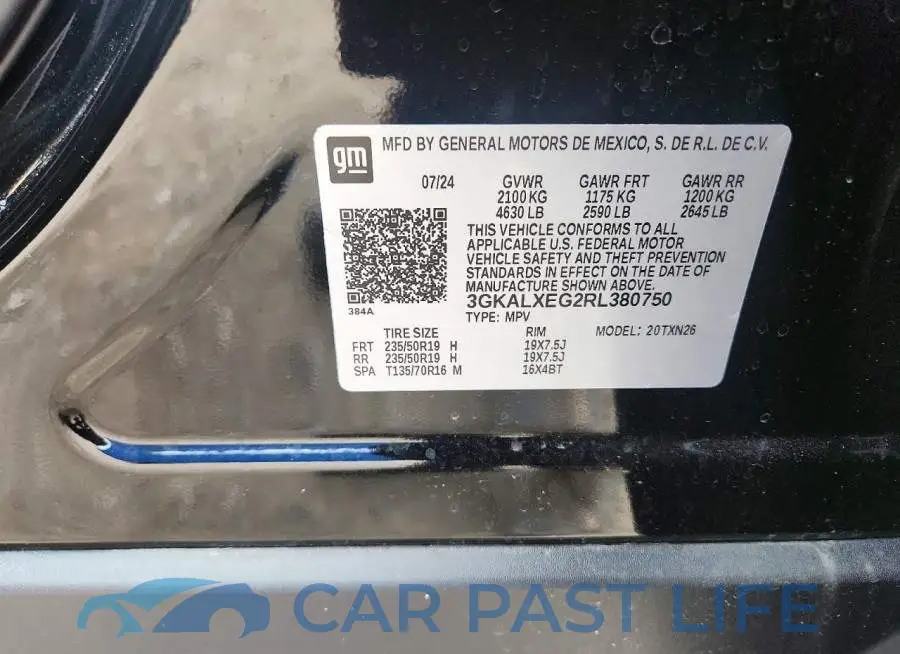 3GKALXEG2RL380750# 14