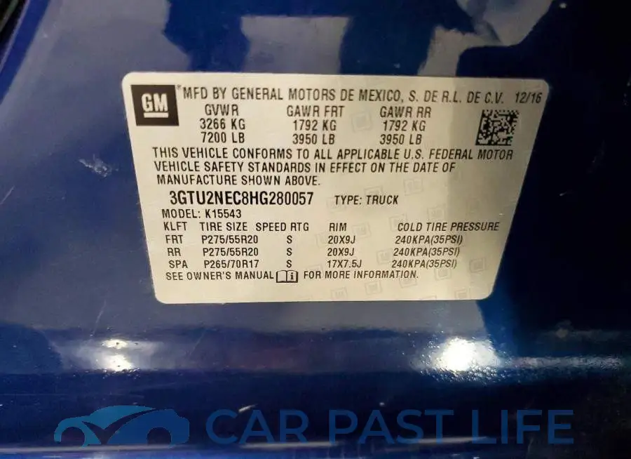 3GTU2NEC8HG280057# 12