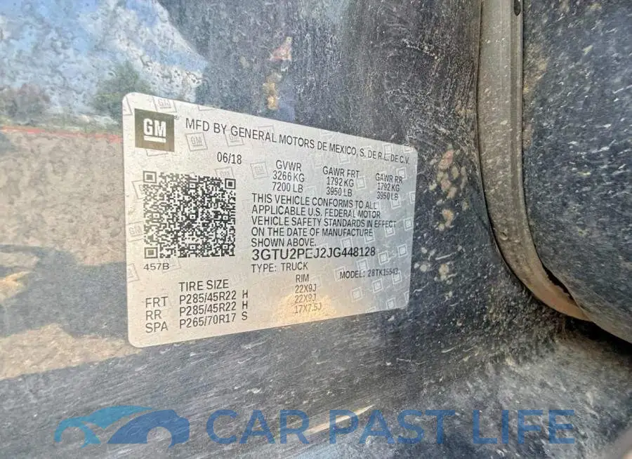 3GTU2PEJ2JG448128# 10