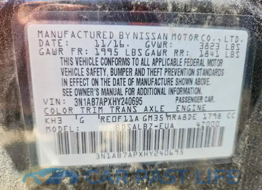 3N1AB7APXHY240695# 12