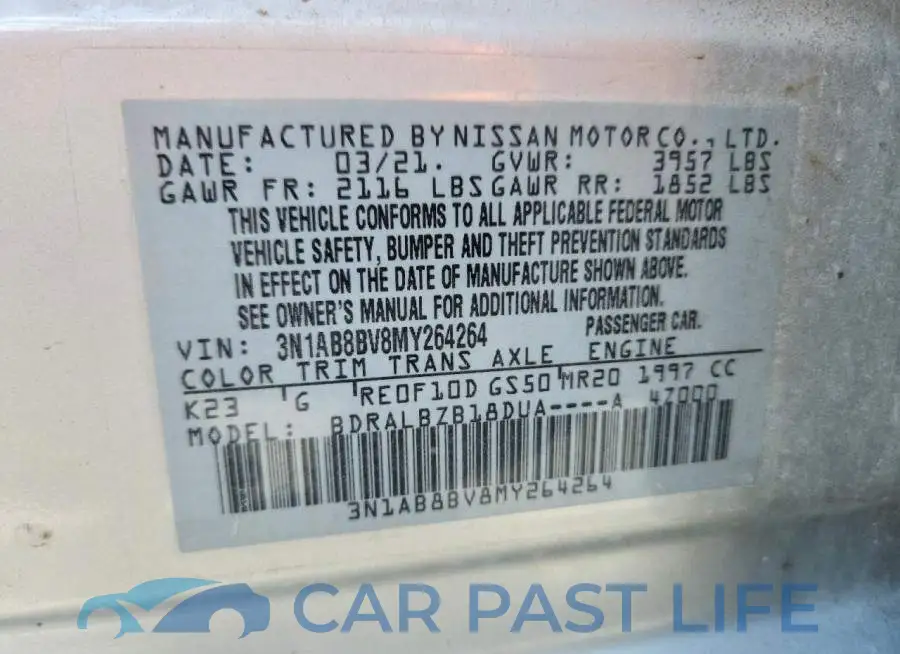 3N1AB8BV8MY264264# 13