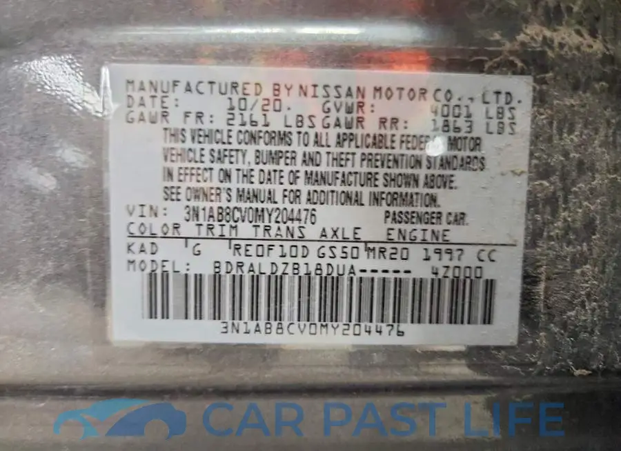 3N1AB8CV0MY204476# 12
