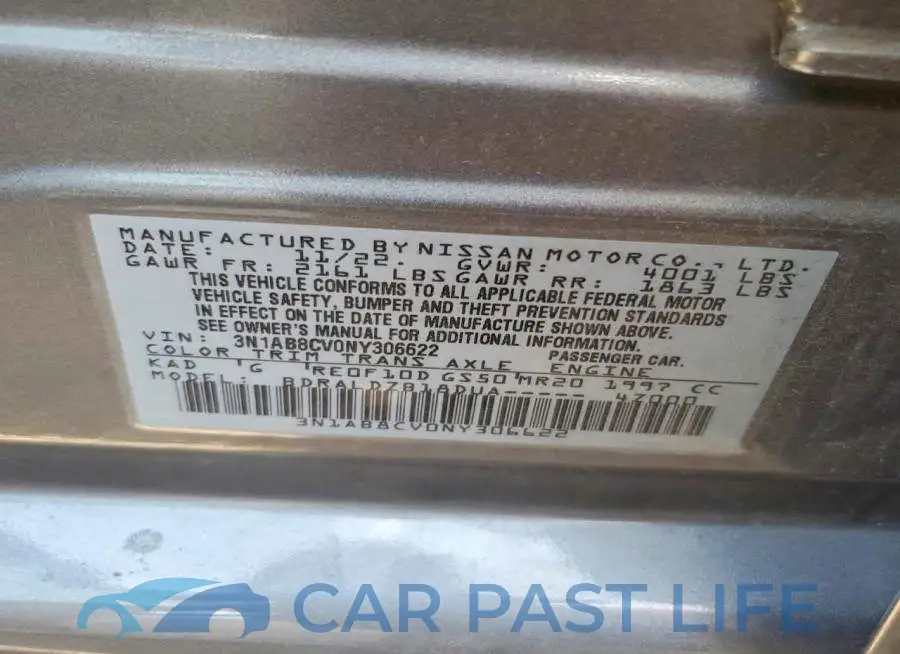 3N1AB8CV0NY306622# 12