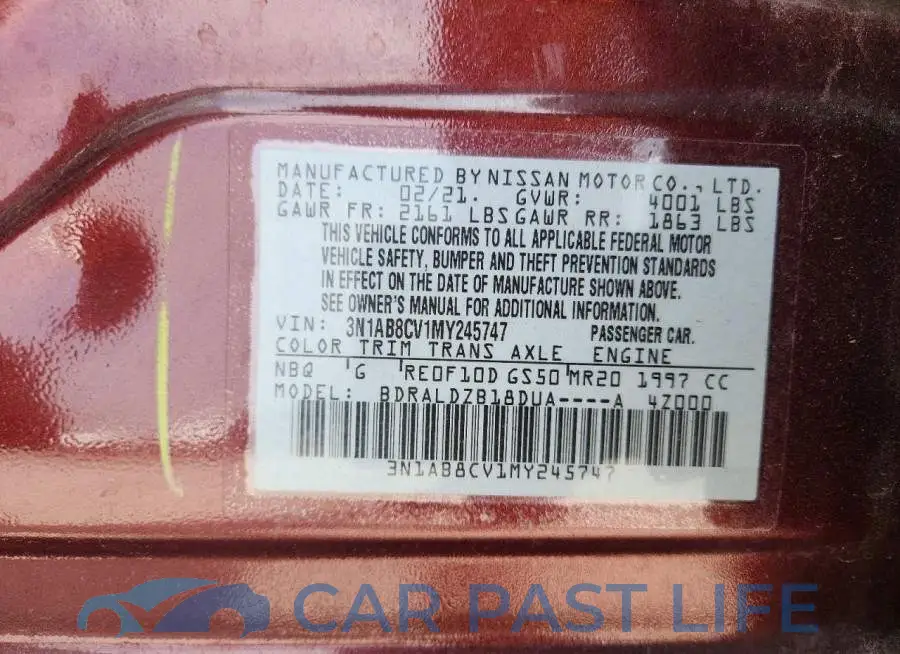 3N1AB8CV1MY245747# 12