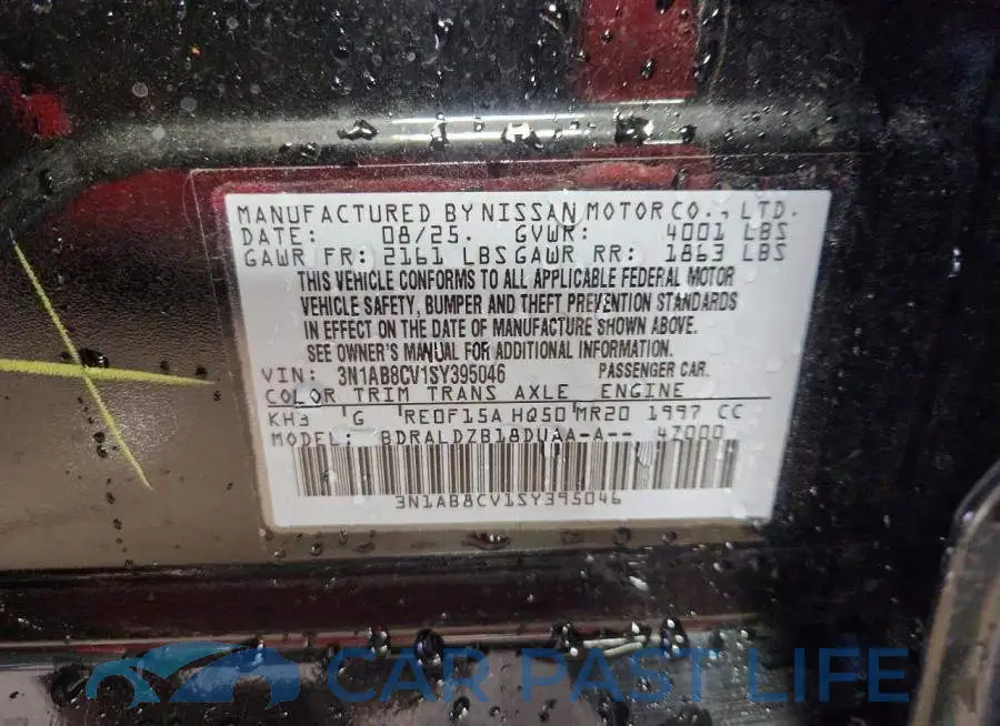 3N1AB8CV1SY395046# 12