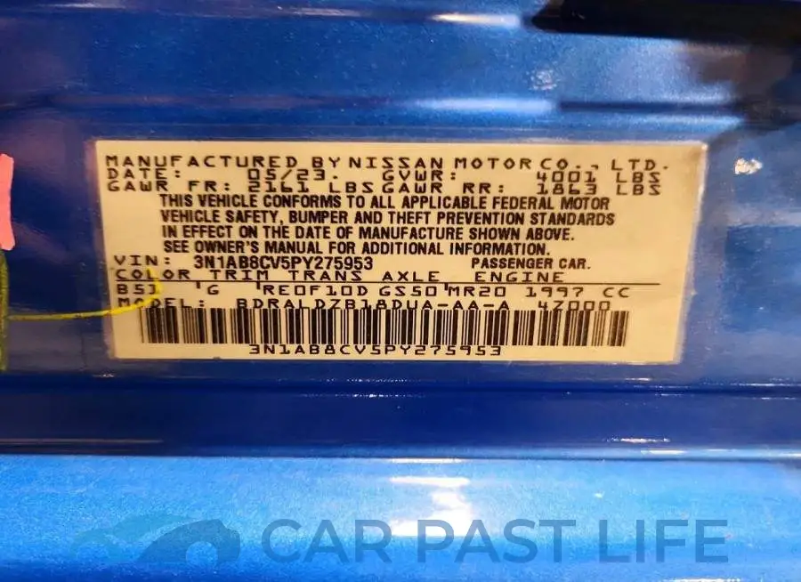 3N1AB8CV5PY275953# 13