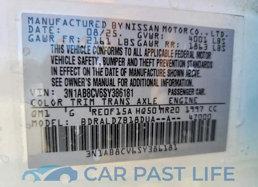 3N1AB8CV6SY386181# 12