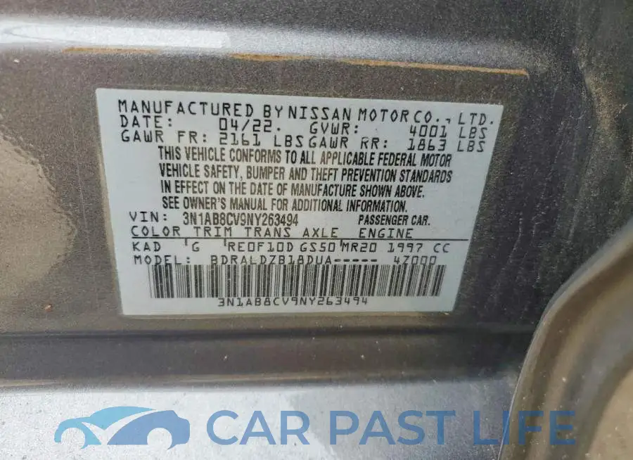 3N1AB8CV9NY263494# 12