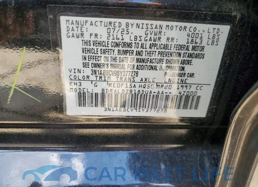 3N1AB8CV9SY377278# 12