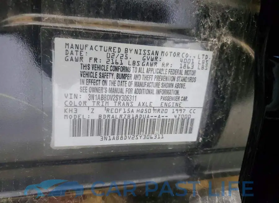 3N1AB8DV2SY306311# 13