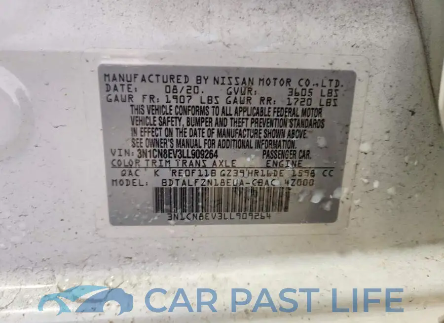 3N1CN8EV3LL909264# 13