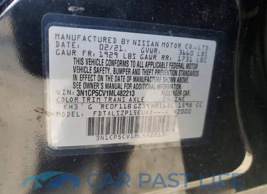 3N1CP5CV1ML482213# 14