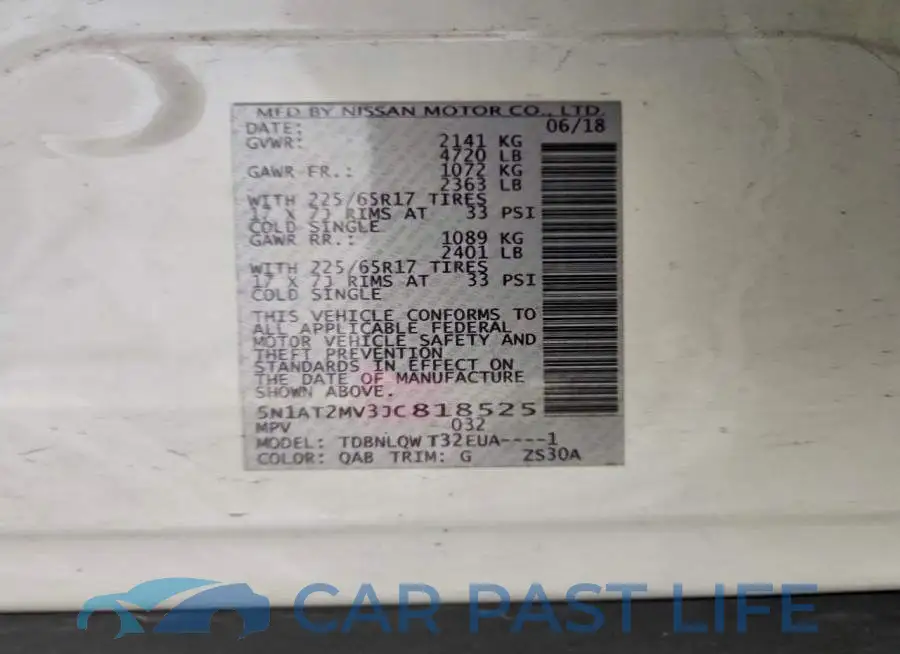 5N1AT2MV3JC818525# 13