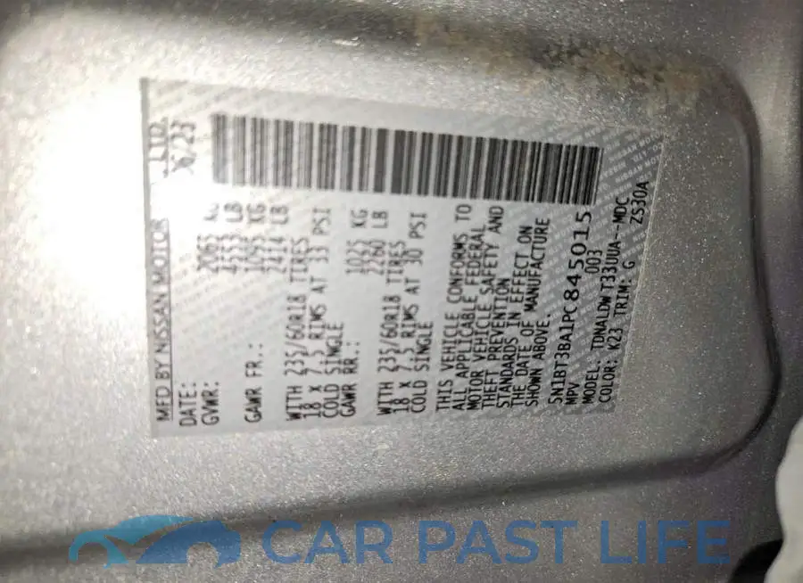 5N1BT3BA1PC845015# 13