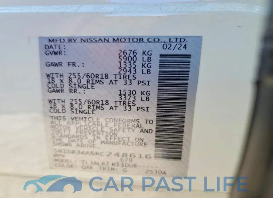 5N1DR3AA6RC248616# 13
