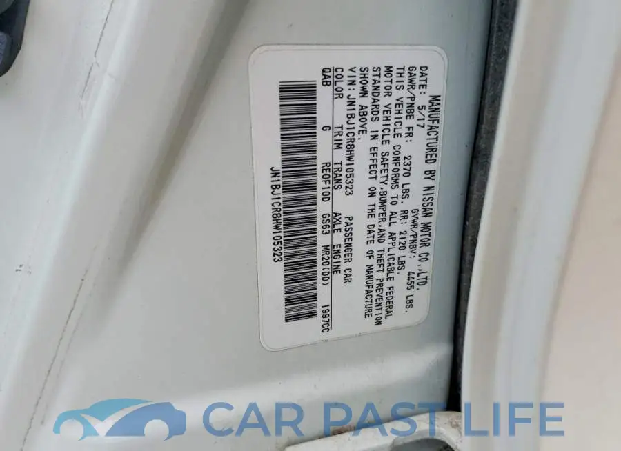 JN1BJ1CR8HW105323# 13