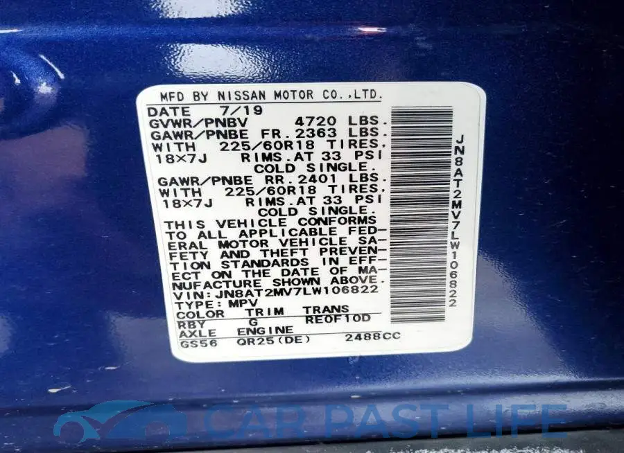JN8AT2MV7LW106822# 13