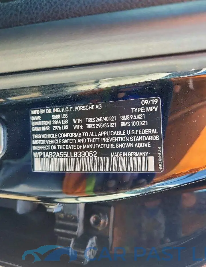 WP1AB2A55LLB33052# 13