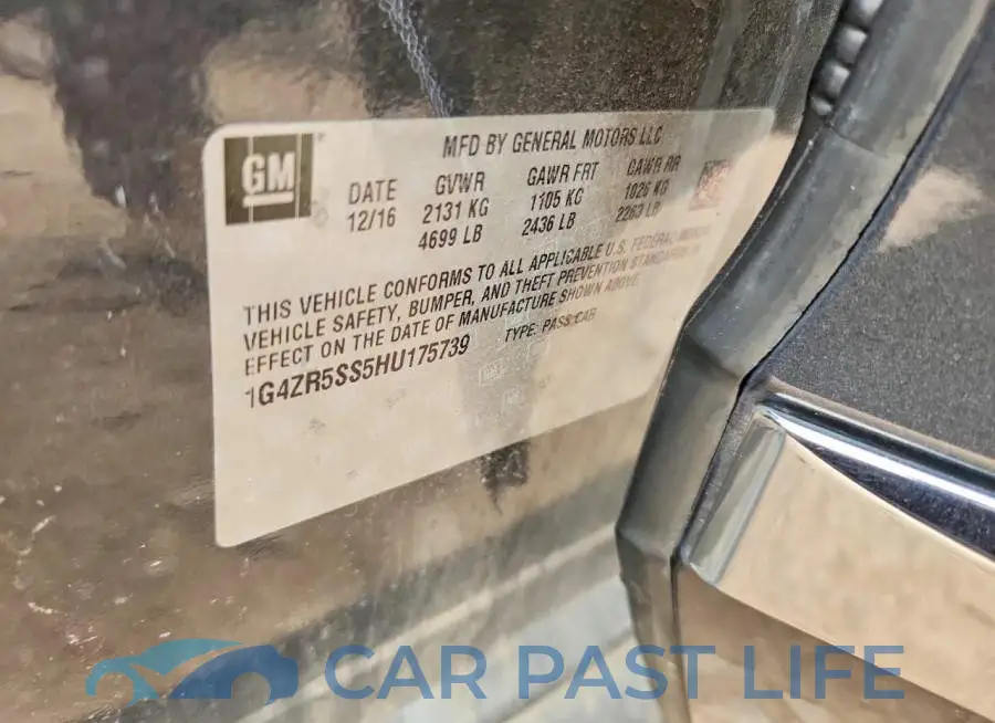 1G4ZR5SS5HU175739# 13