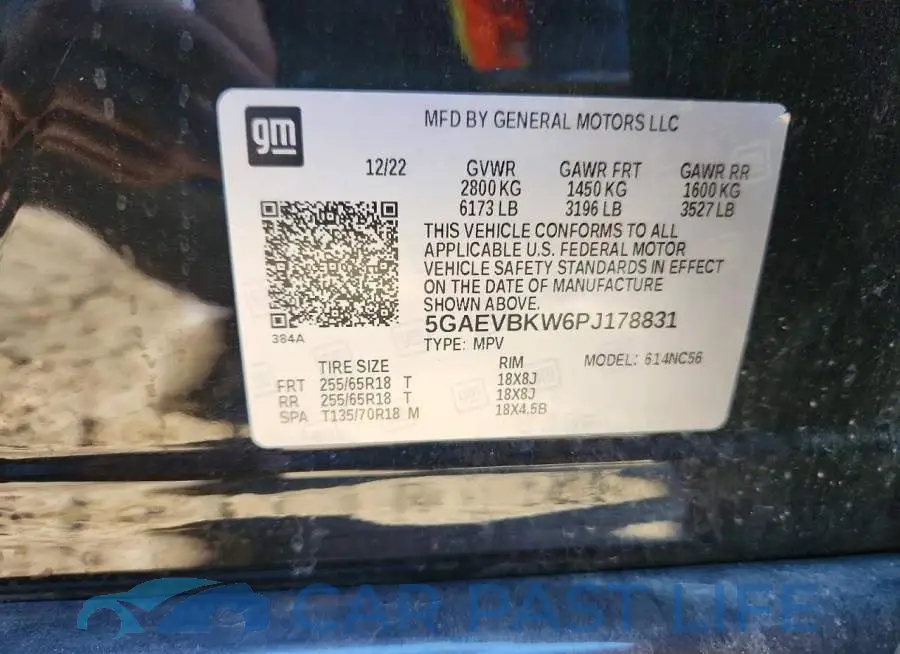 5GAEVBKW6PJ178831# 13