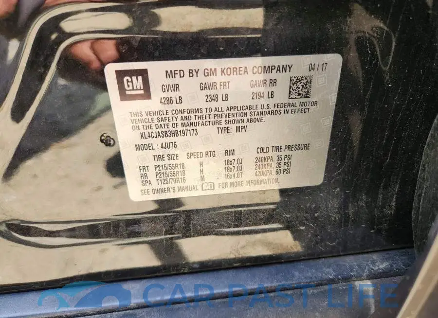KL4CJASB3HB197173# 13