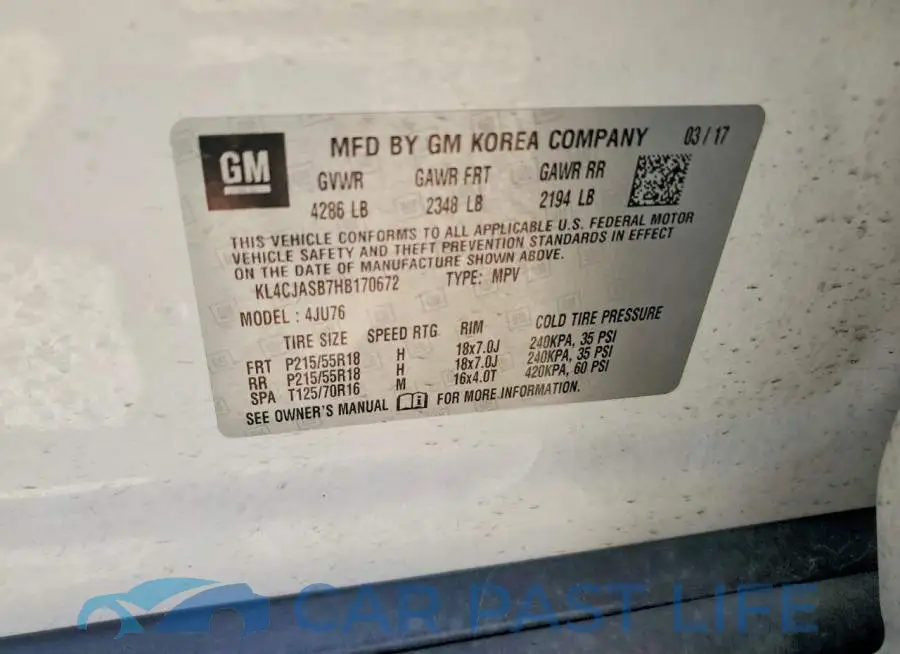 KL4CJASB7HB170672# 13