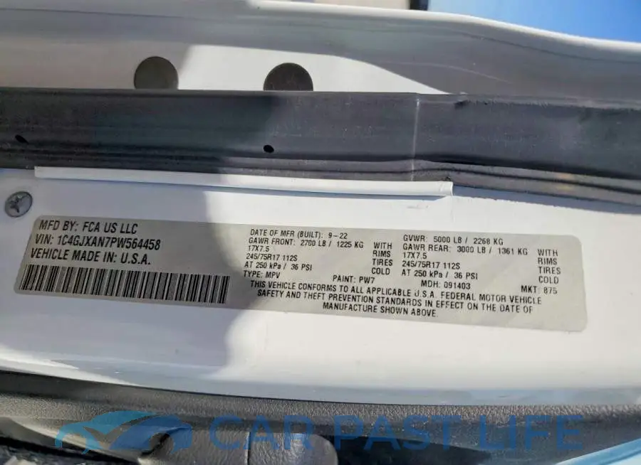 1C4GJXAN7PW564458# 14
