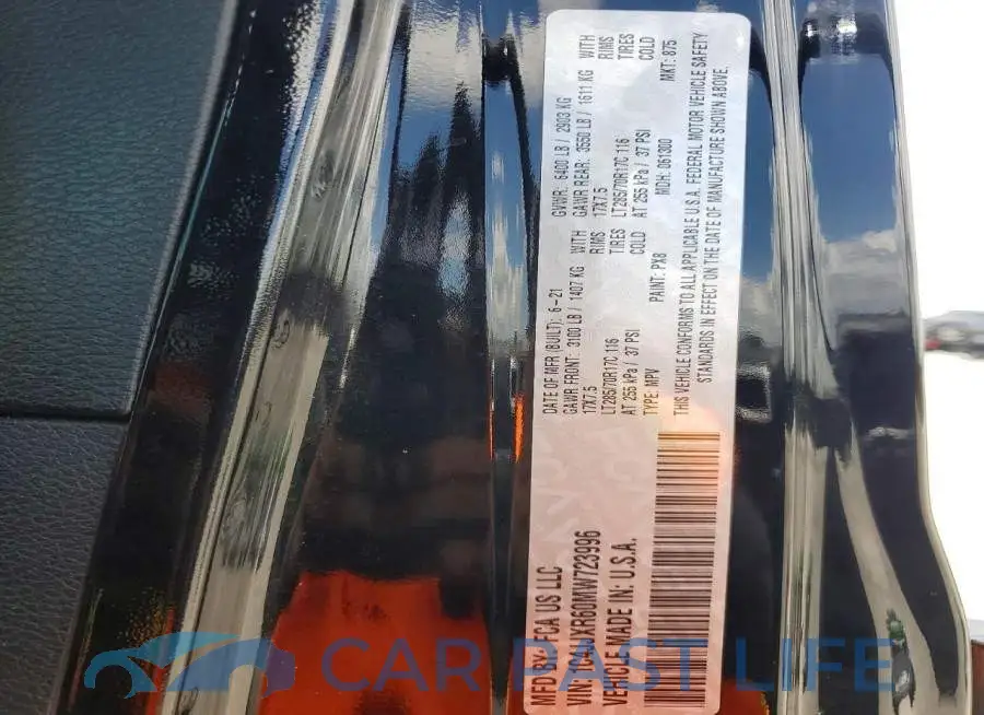 1C4JJXR60MW723996# 12