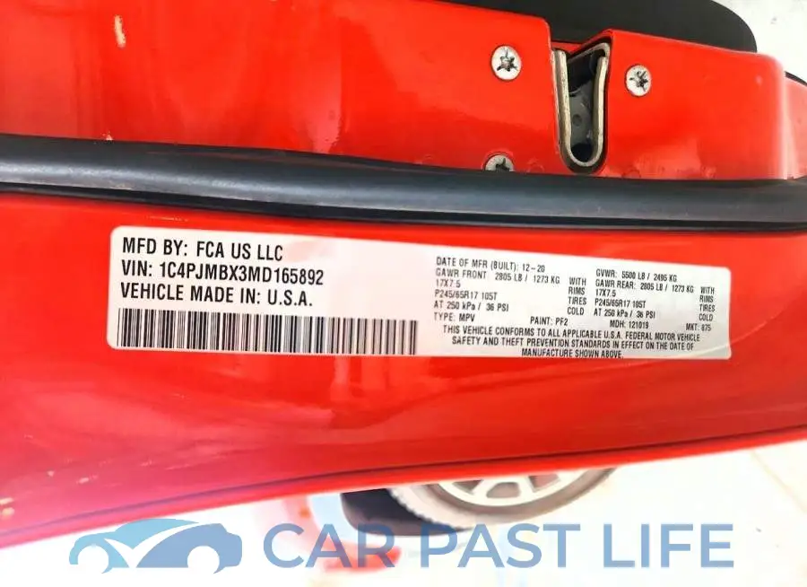 1C4PJMBX3MD165892# 13