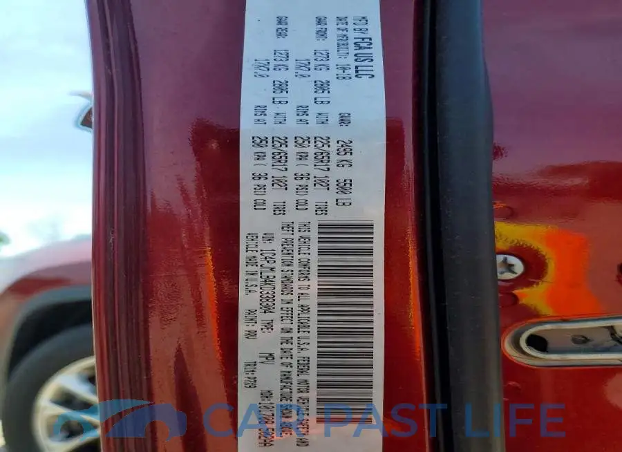 1C4PJMLB4KD338304# 13