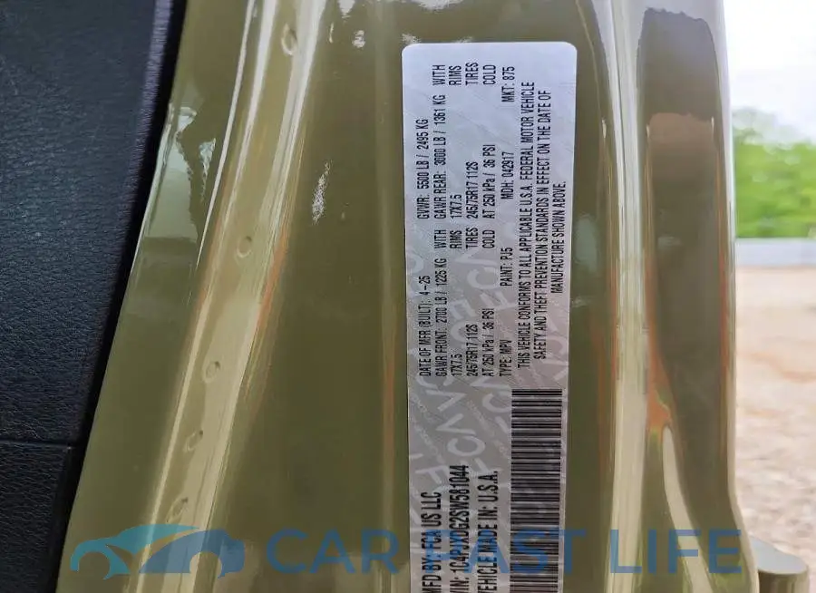 1C4PJXDG2SW581044# 12