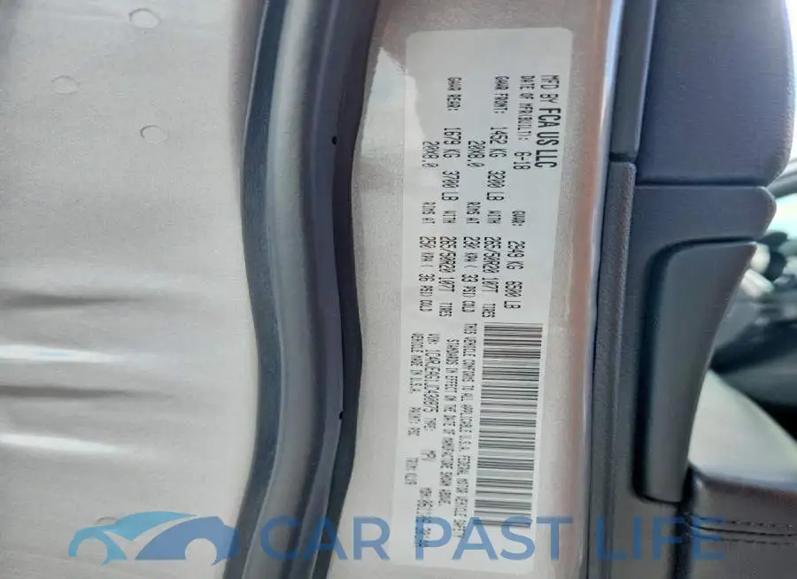1C4RJEAG1JC430875# 12