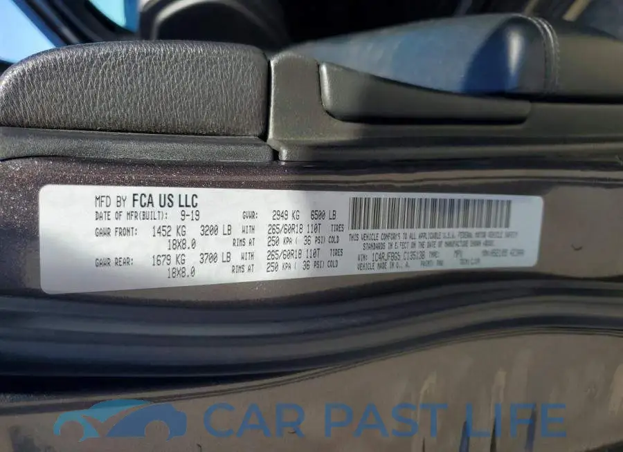 1C4RJFBG5LC135138# 13