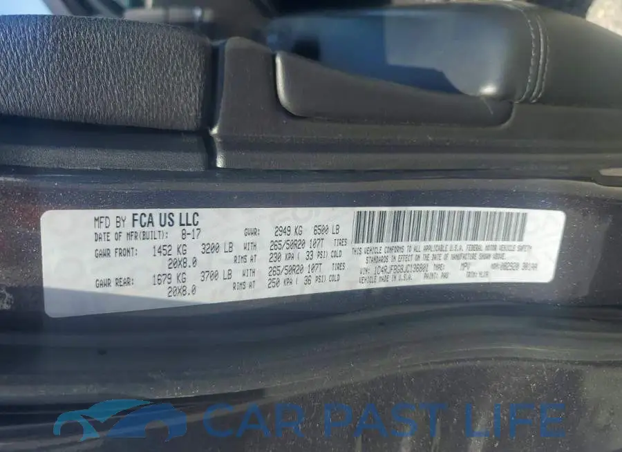 1C4RJFBG8JC136801# 13