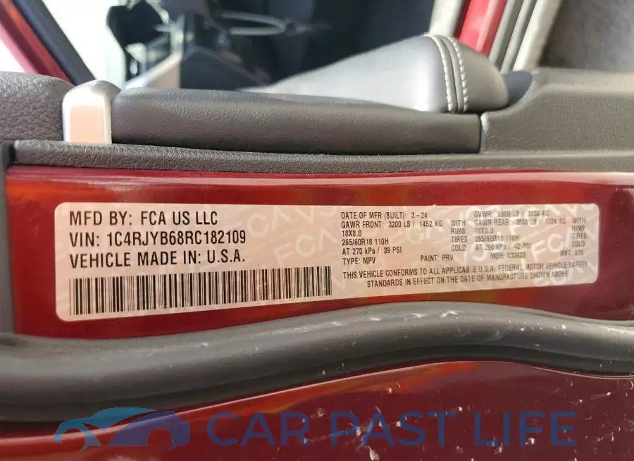 1C4RJYB68RC182109# 13
