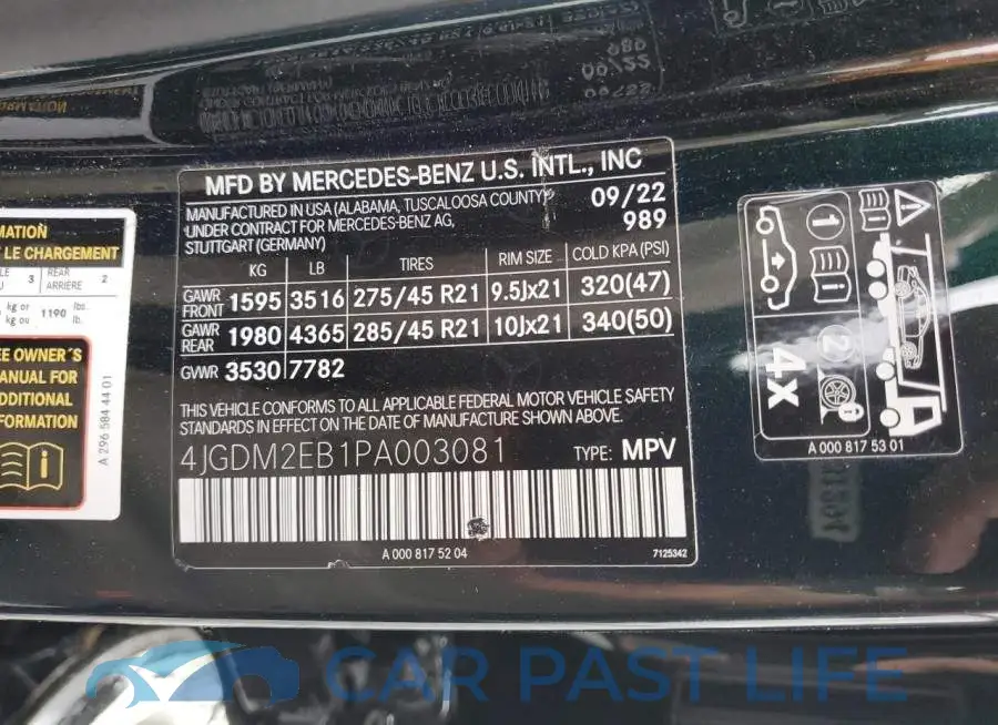 4JGDM2EB1PA003081# 13