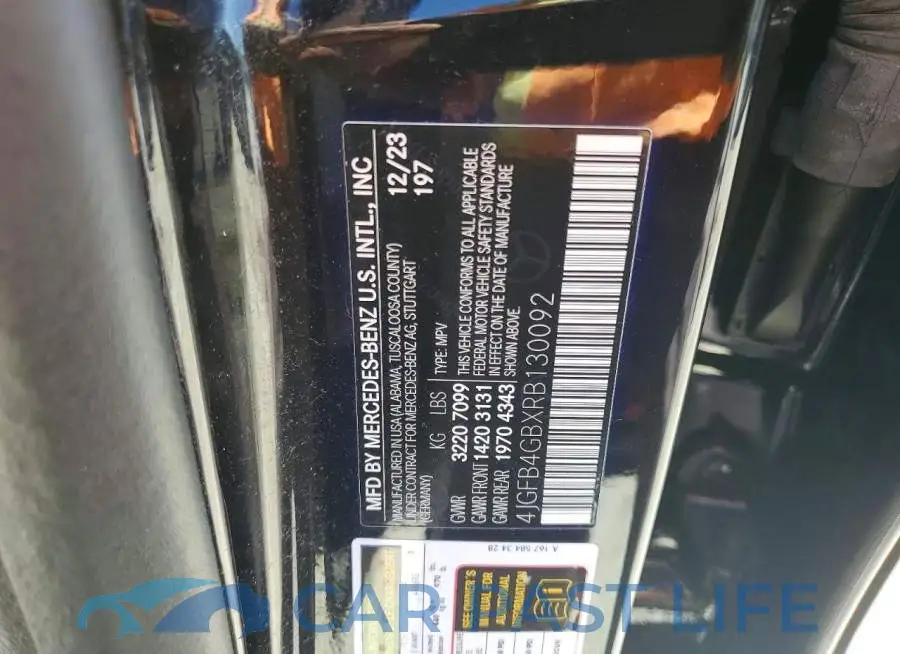 4JGFB4GBXRB130092# 13