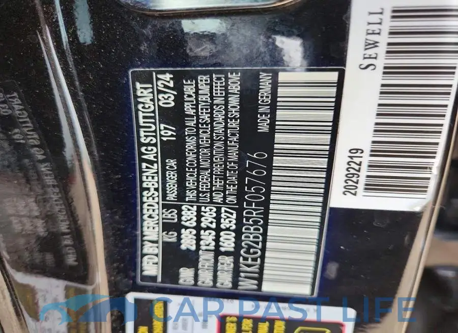 W1KEG2BB5RF057676# 12