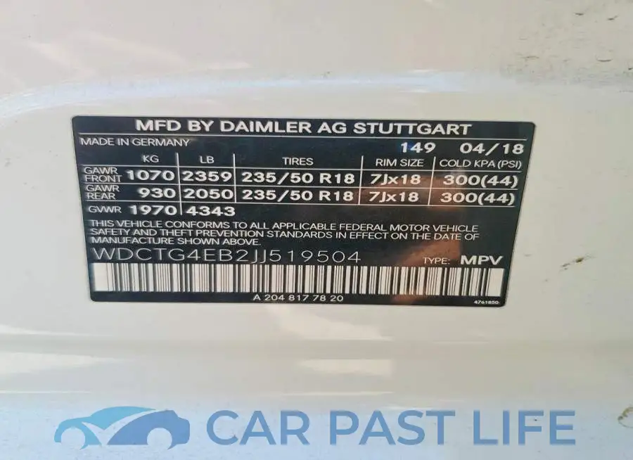 WDCTG4EB2JJ519504# 12