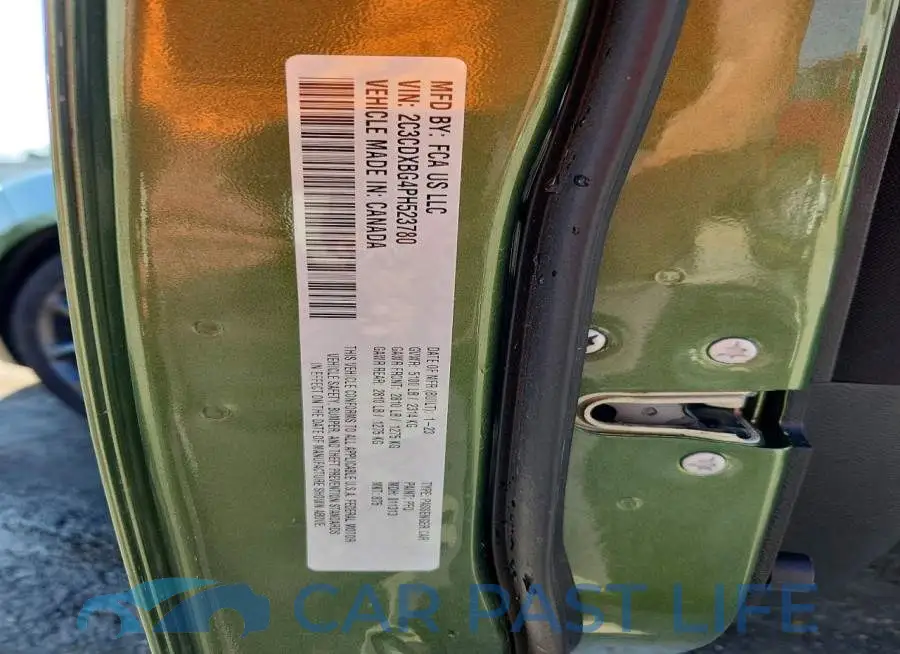 2C3CDXBG4PH523780# 12