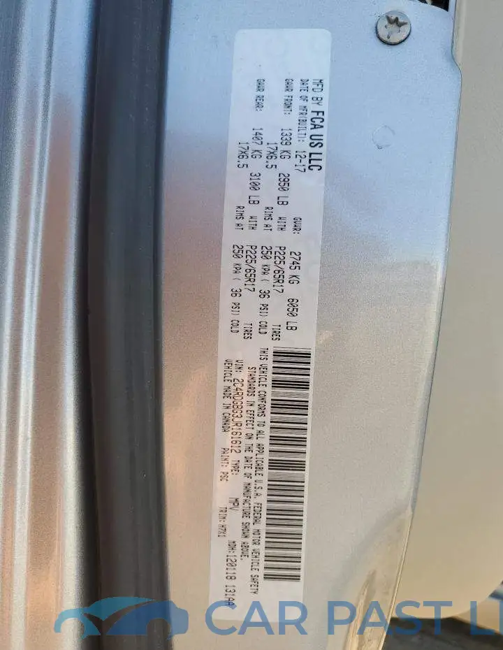 2C4RDGBG3JR161612# 14
