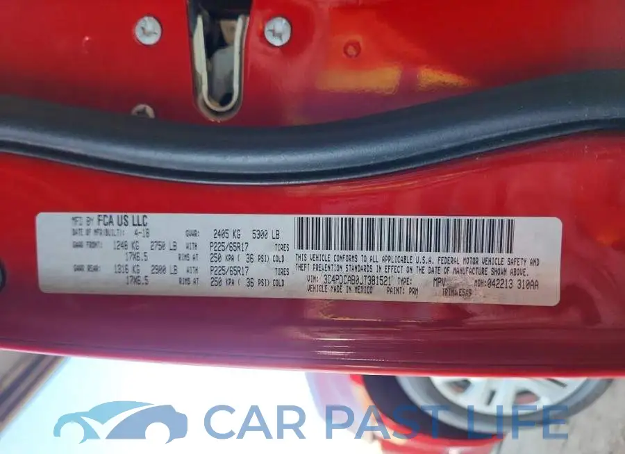 3C4PDCAB0JT381521# 13