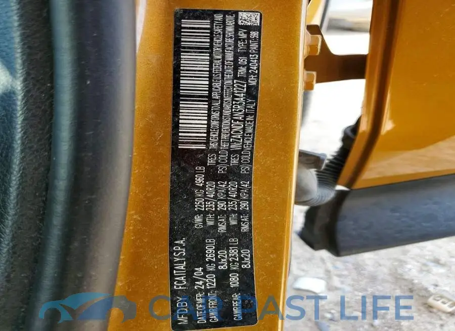 ZACNDFAN3R3A41227# 13