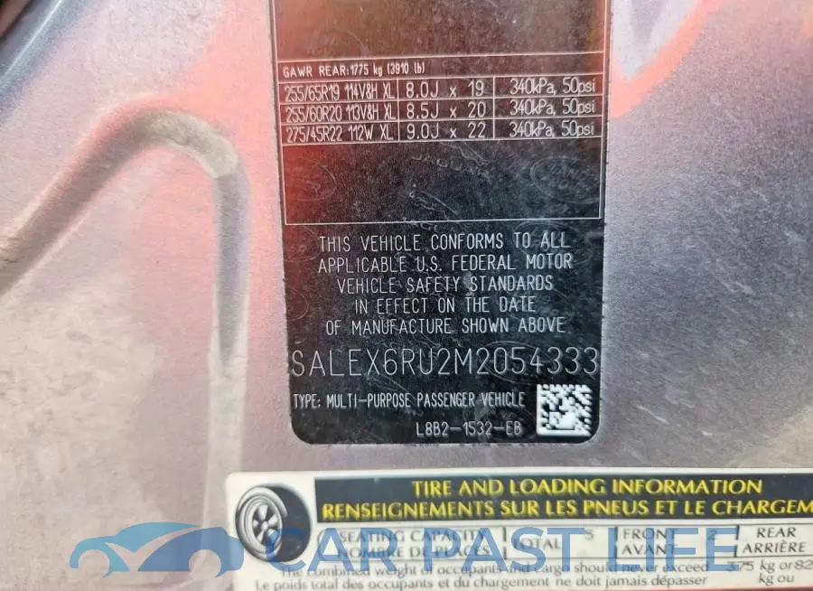 SALEX6RU2M2054333# 13