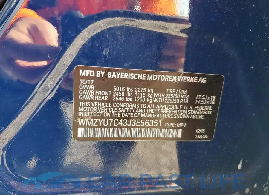WMZYU7C43J3E56351# 13