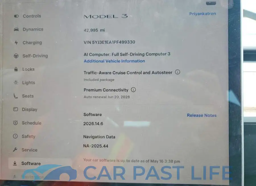 5YJ3E1EA1PF499330# 9