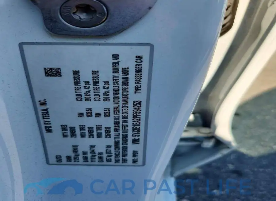 5YJ3E1EA2PF594253# 12