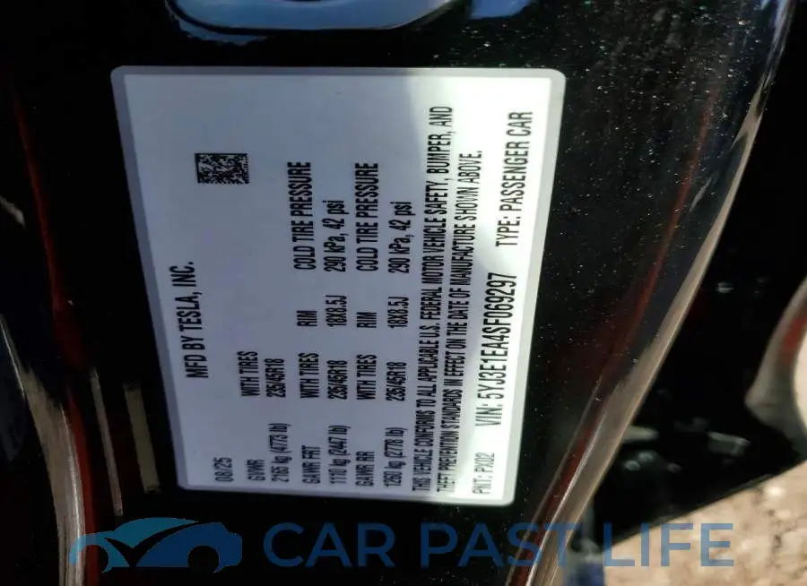 5YJ3E1EA4SF069297# 12