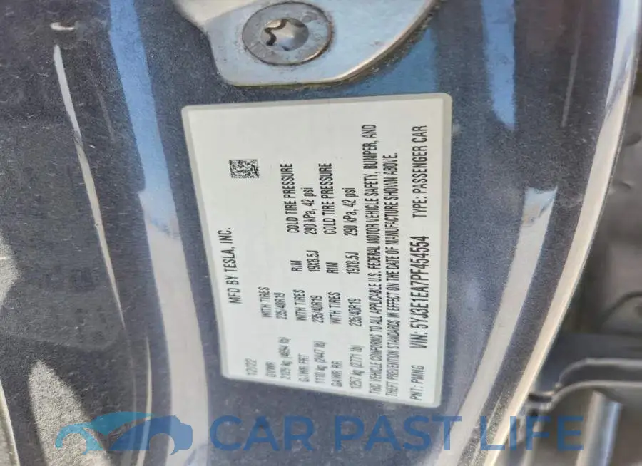 5YJ3E1EA7PF454554# 13